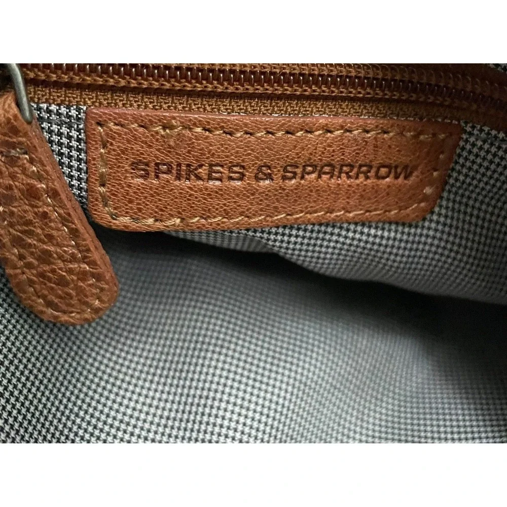 Spikes & Sparrow Cognac Leather Belt Bag Fanny Pack Crossbody Waist Bag